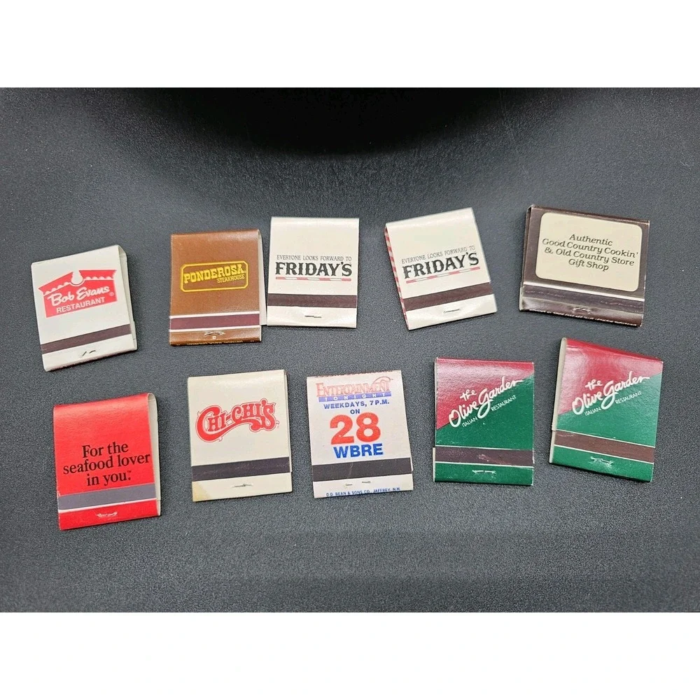Vintage Lot Of Matchbooks National‎ Restaurant Chains